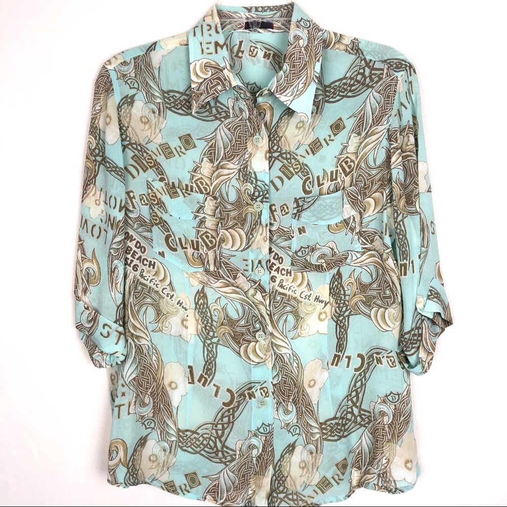 Dismero silk blouse- Made in Italy - NWOT